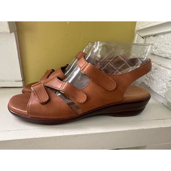 SAS Tabby Slingback Sandal Tripod Caramel Comfort Sandals sz 9N - Picture 3 of 16